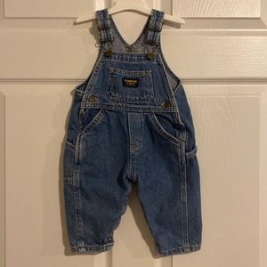 OshKosh B’gosh boys denim jean overalls 12m